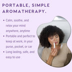 MOXE Lavender Essential Oil Nasal Inhaler, Therapeutic No-Mess Aromatherapy, Relaxation, Naturally Calming, Before Sleep Routine