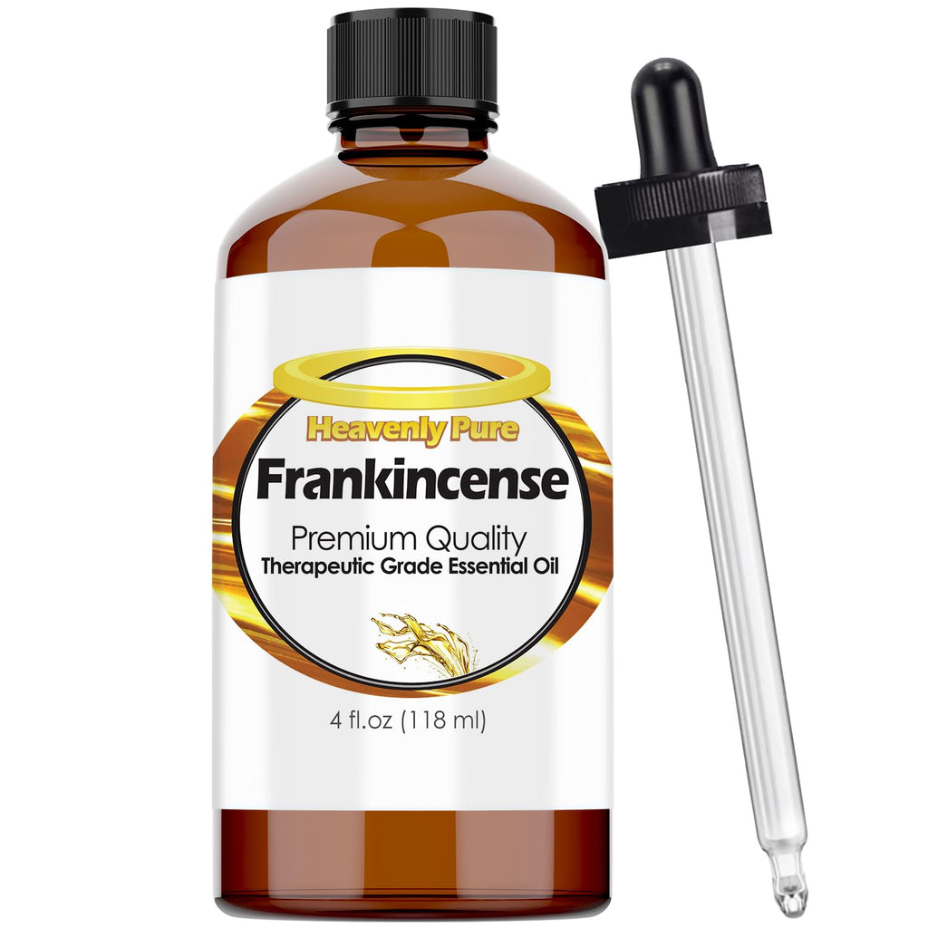 Heavenly Pure Frankincense Essential Oil - Pure & Natural Frankincense Aroma Therapeutic Grade Essential Oil (Huge 4 OZ - Bulk S