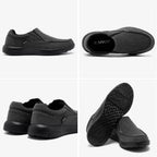 XPACS Mens Stylish Orthotic Driving Loafers with Bungee Lace, Best Comfort Arch Support Shoes for Diabetic Recovery, Flexing Wal