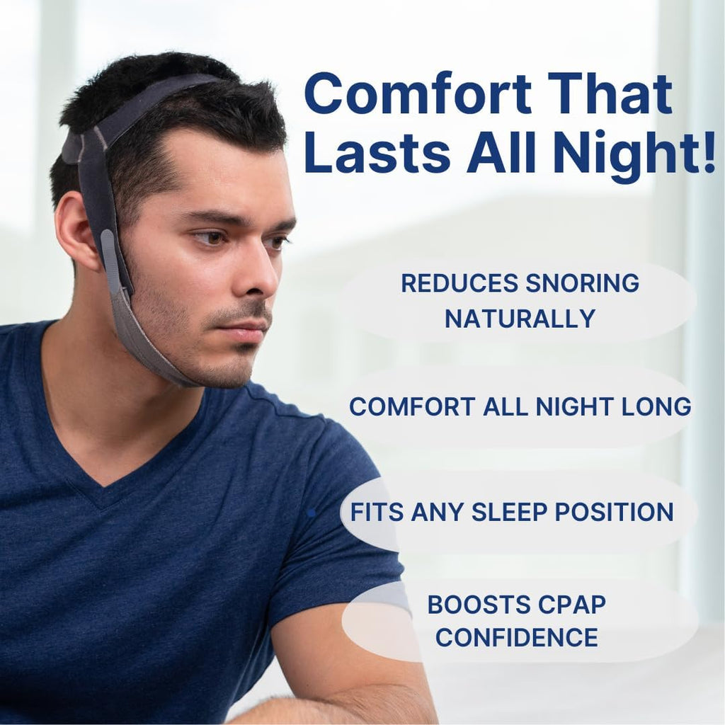 Premium Chin Strap for CPAP Users - Adjustable Strap