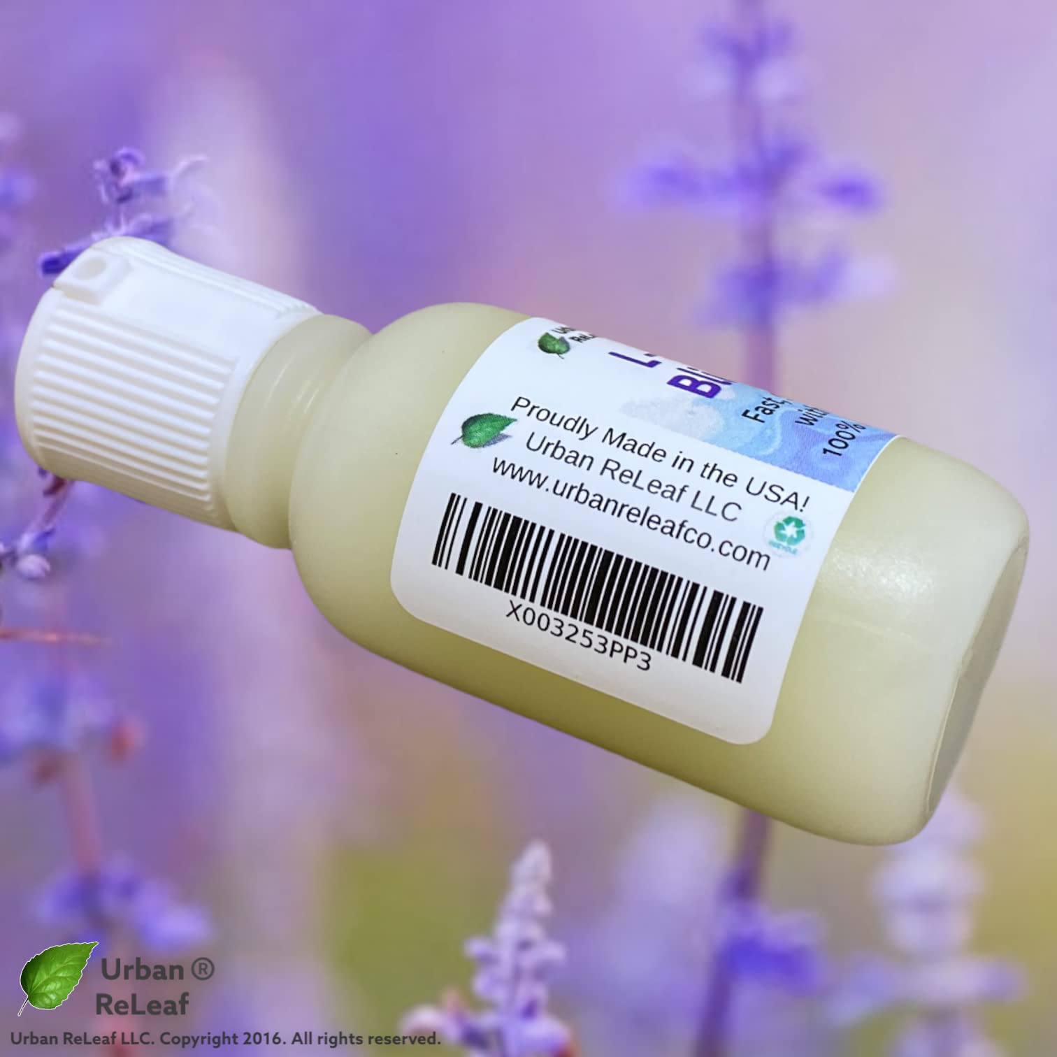 Urban ReLeaf L-Lysine Blister Soothing Gel ! & Lavender Oil. Fast Relief, Spots, Rash, Red Bumps, Raw, Chapped Skin. Calm Delica