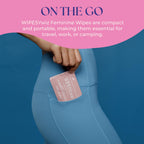 40 Count Flushable Feminine Wipes, Individually Wrapped Intimate Cleansing Wipes for Women | Travel Size For Period and Everyday