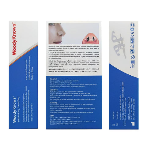 WoodyKnows Ultra-Thin Nasal Dilators (S 3 Pack)