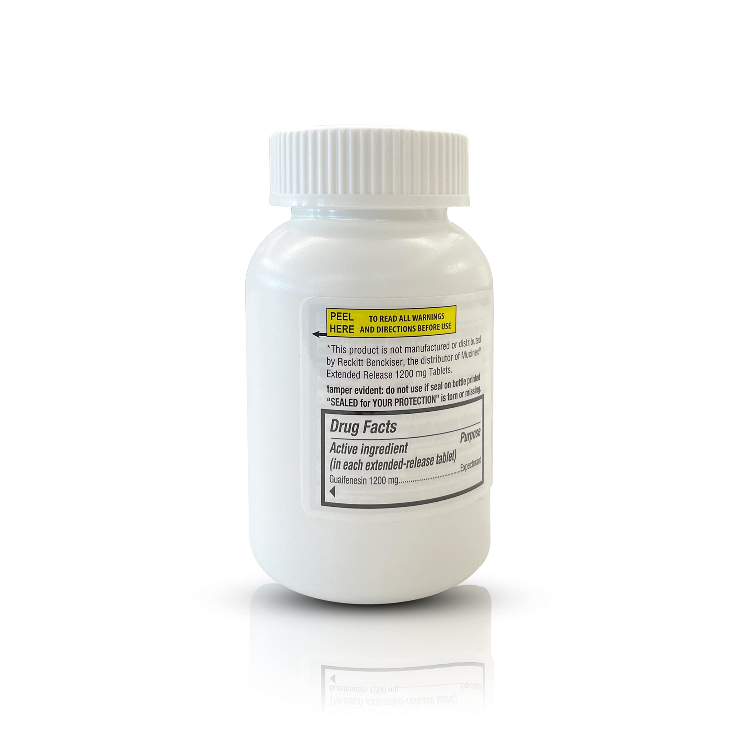 Guardian Mucus Relief 12 Hour (70 Count) Extended Release Guaifenesin, 1200mg Maximum Strength, Chest Congestion Expectorant Tab