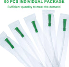 Nuanchu 120 Pieces PVC Replacement Tubings Supplies Tubes Kit Clear Replacements Hose with Flexible Rounded End for Smooth Inser