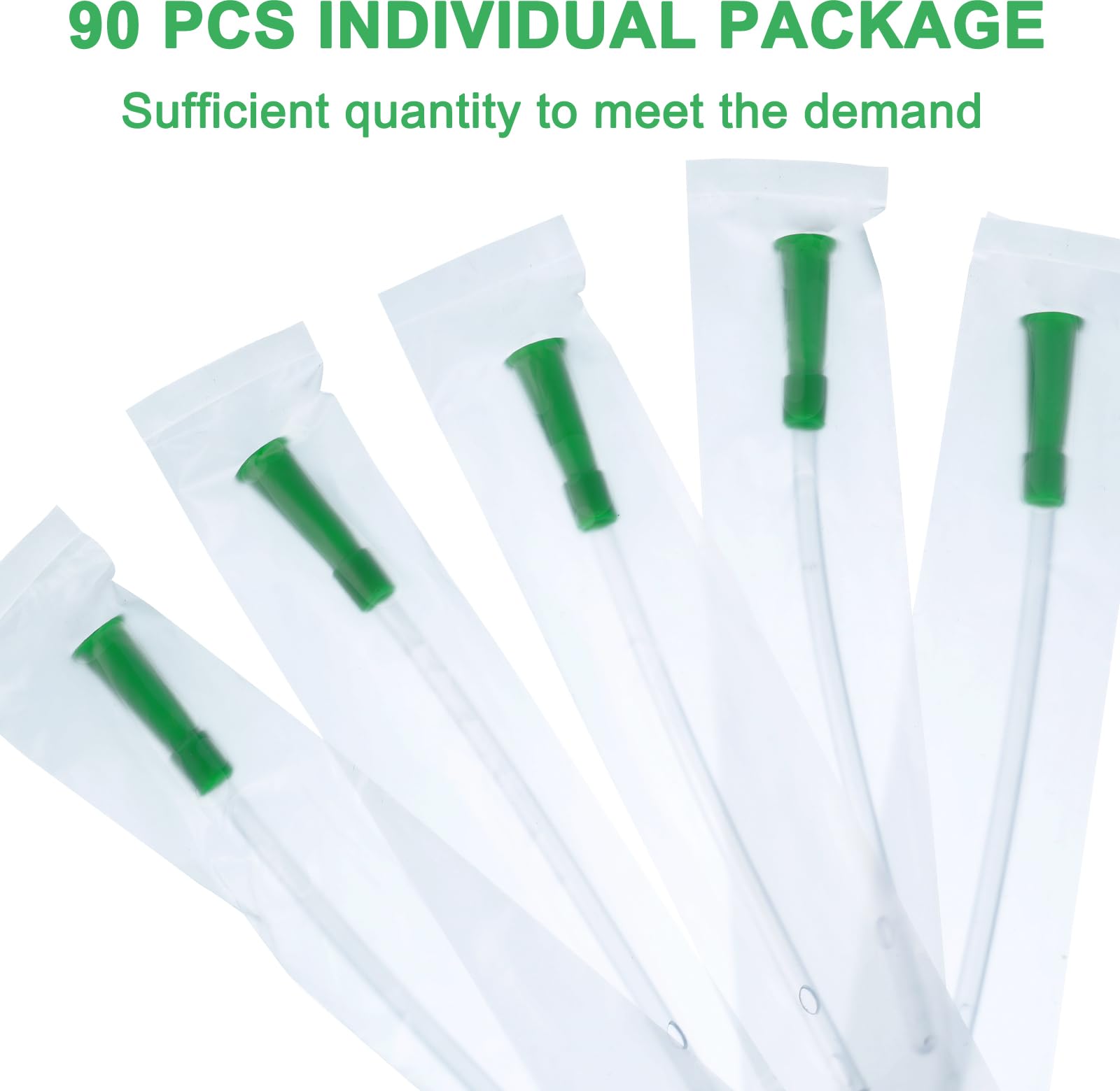 Nuanchu 120 Pieces PVC Replacement Tubings Supplies Tubes Kit Clear Replacements Hose with Flexible Rounded End for Smooth Inser