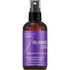 Seven Minerals Relaxing Leg Magnesium Spray, Powerful Blend of Essential Oils (Orange, Cedarwood, & Lavender), That Calms Legs N