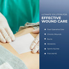 MED PRIDE Non-Adherent Pads 3 X 4 Sterile Wound Dressings, Individually Wrapped, Highly Absorbent, Painless Removal, Pack of 100