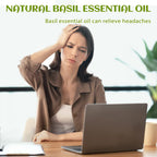 EVOKE OCCU Basil Essential Oil for Skin Massage Diffuser and Candle Making- 4 Fl Oz