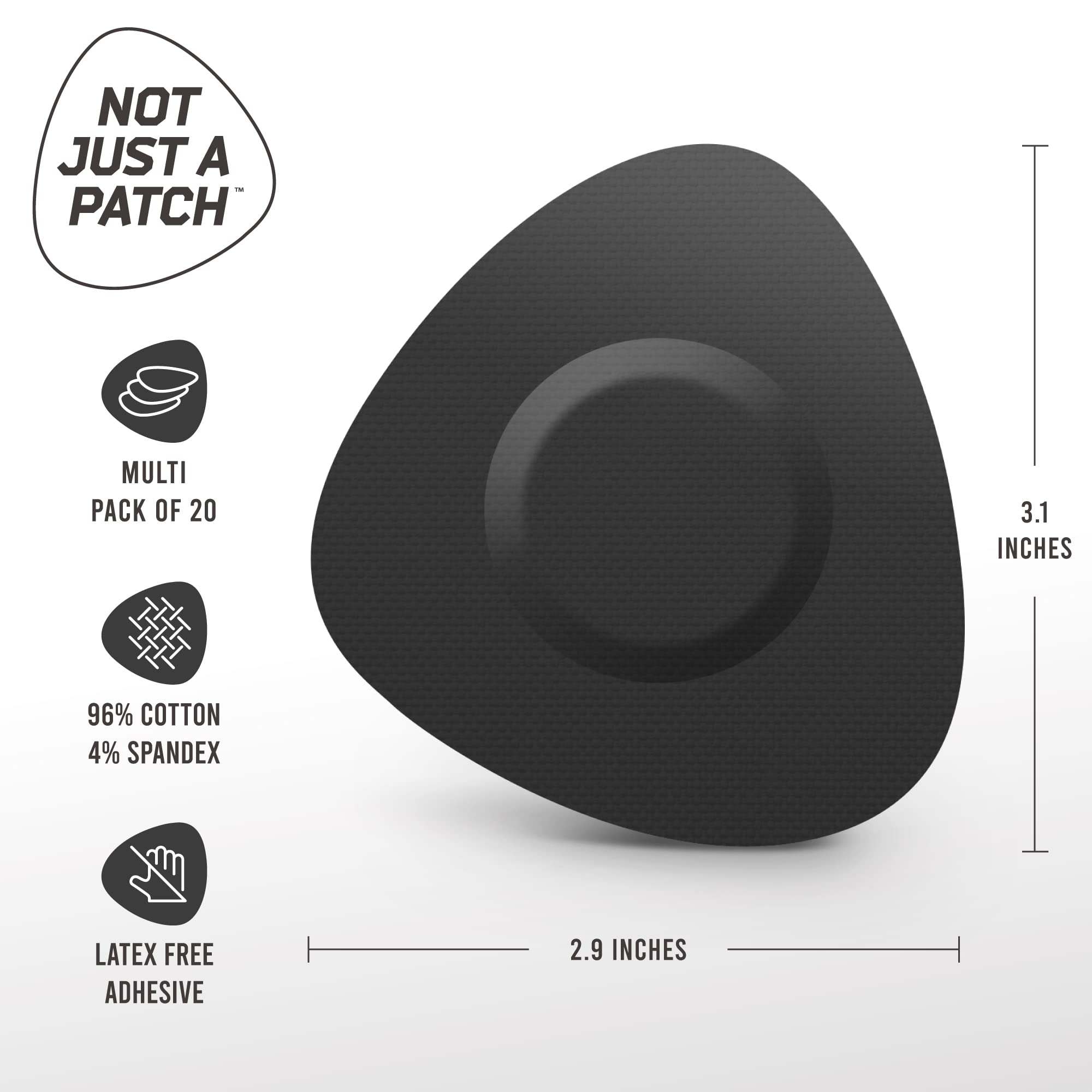 Not Just A Patch Freestyle Libre 2 Sensor Covers (20 Pack) Lingo CGM Patches for Freestyle Libre 2 - Water Resistant & Durable f