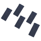 25-Pack Pant Waistband Extension - Adjustable Cotton Button (5 of Each: Black, Khaki, Navy Blue, Brown, Taupe Grey) - Instant Br