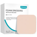 Dimora Foam Dressing, Sterile Non-Adhesive Hydrophilic Pads, Highly Absorbent 4 x4 (10 cm*10 cm) Pack of 10 Square Waterproof Dr