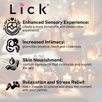 Lick Chocolate and Coconut Massage Oil - Tropical Dessert Edible Massage Oil with Sweet Almond Oil & Vitamin E, Smooth Body-Safe