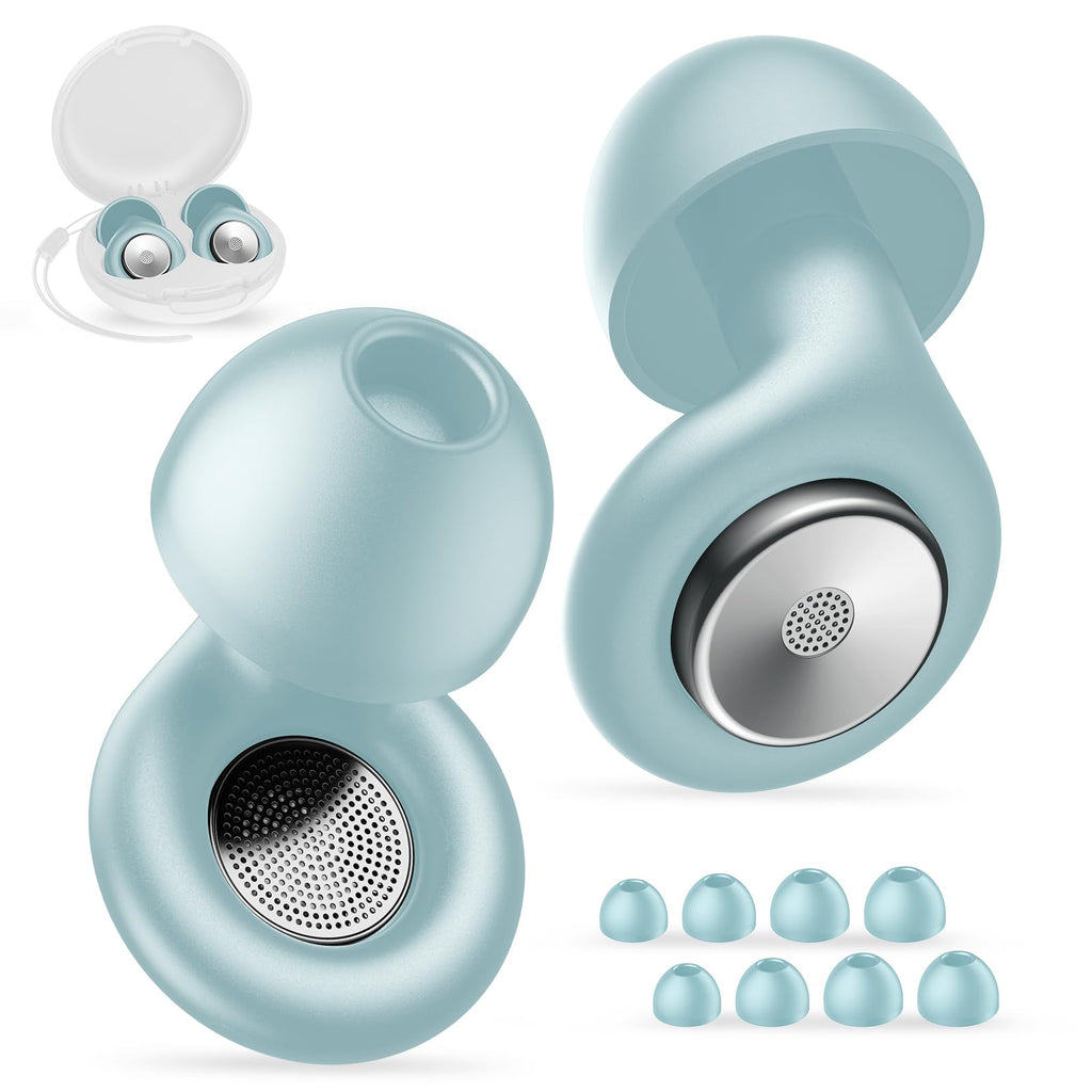 Ear Plugs for Sleeping Noise Cancelling, 30dB Noise Reduction Earplugs, Soft Silicone Reusable Hearing Protection Earplugs for N