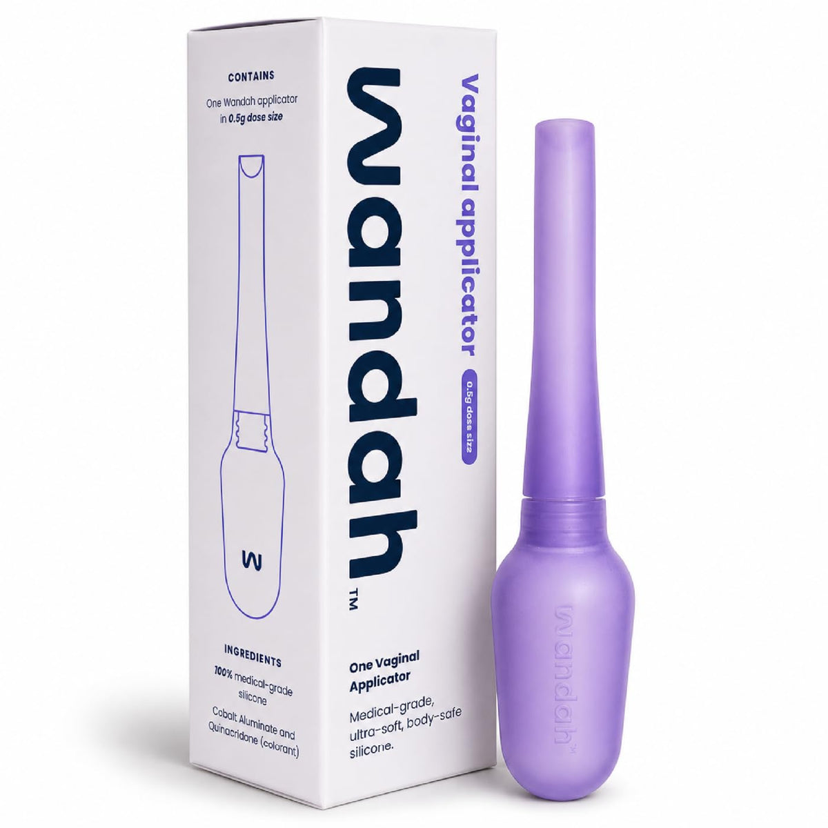 Wandah  Reusable Vaginal Cream Applicator for Women  Soft MedicalGrade Silicone, for Generic Estradiol, Estrace, and Premarin