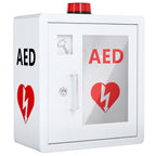 NLShan AED Cabinet Fits All Cardiac Science, Zoll, Physio-Control AED Defibrillator, Wall Mounted Storage Cabinet for Emergency 