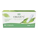 Organyc - 100% Certified Organic Cotton Tampons - No Applicator, Free from Chlorine, Perfumes, Rayon, and Chemicals, 192 Count,