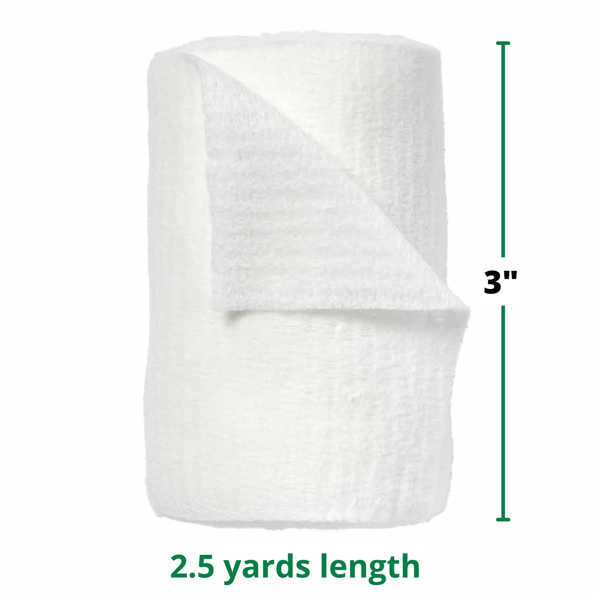 Curad SoothePlus Rolled Gauze with Arm & Hammer Baking Soda, 3 x 2.5 yds, 5 count (Pack of 1)
