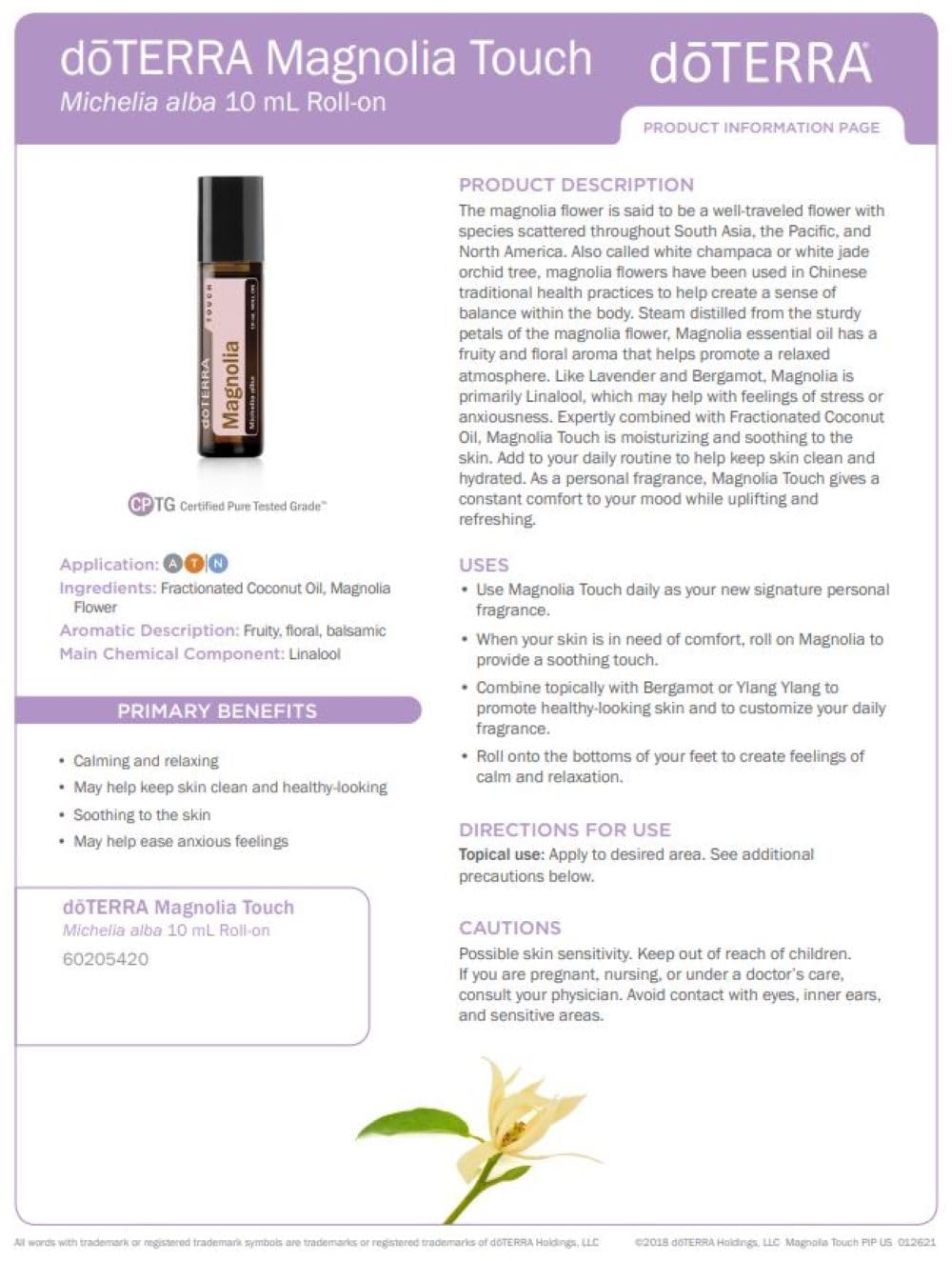 Magnolia Touch Essential Oil - 10 mL