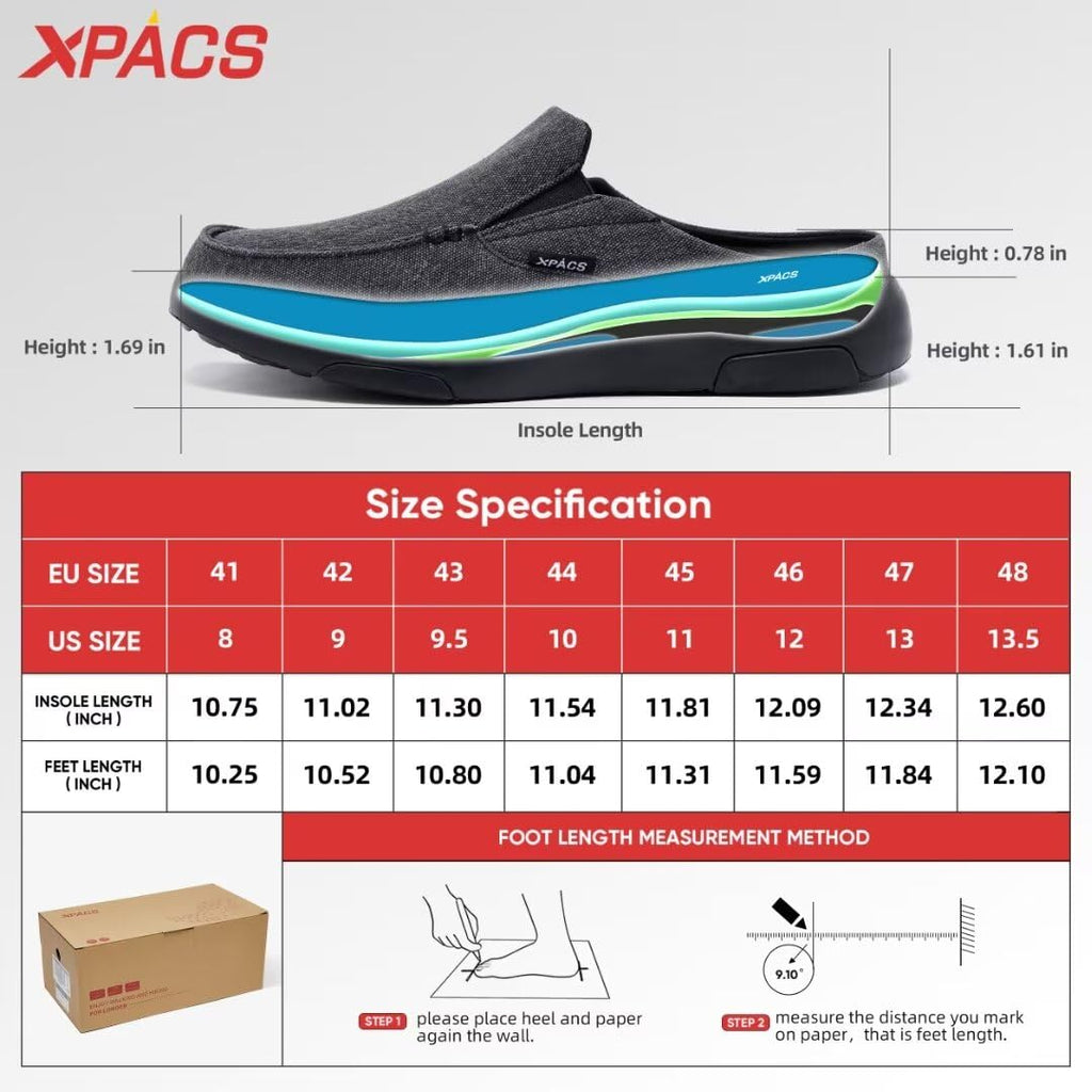 XPACS Mens Superior Orthopedic Driving Shoes for Outdoor, Durable Orthopedic Slip-On Loafers for Diabetic Foot Relief, Flexing C