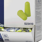 Sellstrom Disposable Uncorded Foam Ear Plugs, 32dB NRR, Hi-Viz Green (Pack of 200), S23410