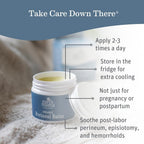 Earth Mama Organic Perineal Balm | Naturally Cooling Herbal Salve for Pregnancy and Postpartum Relief with Witch Hazel & Calendu