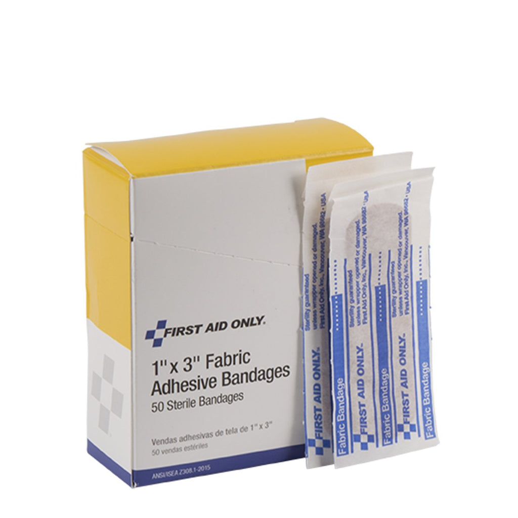 First Aid Only 1 X 3 Fabric Bandage, 50 Count Box