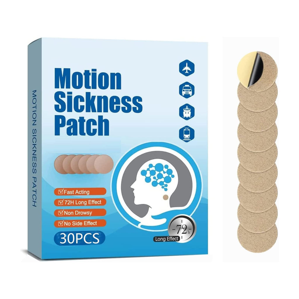 Motion Sickness Patch, Motion Sickness Patches for Kids and Adults, Sea Sickness Patch (30 Count (Pack of 1))