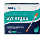 TRUEplus - Insulin Syringes 29g 1.0cc 1/2 (Pack of 100)