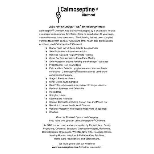 Calmoseptine Antiseptic Ointment 4 oz (Pack of 12)