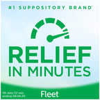 Fleet Laxative Glycerin Suppositories for Adult Constipation, Adult Laxative Jar Aloe vera, 50 Count