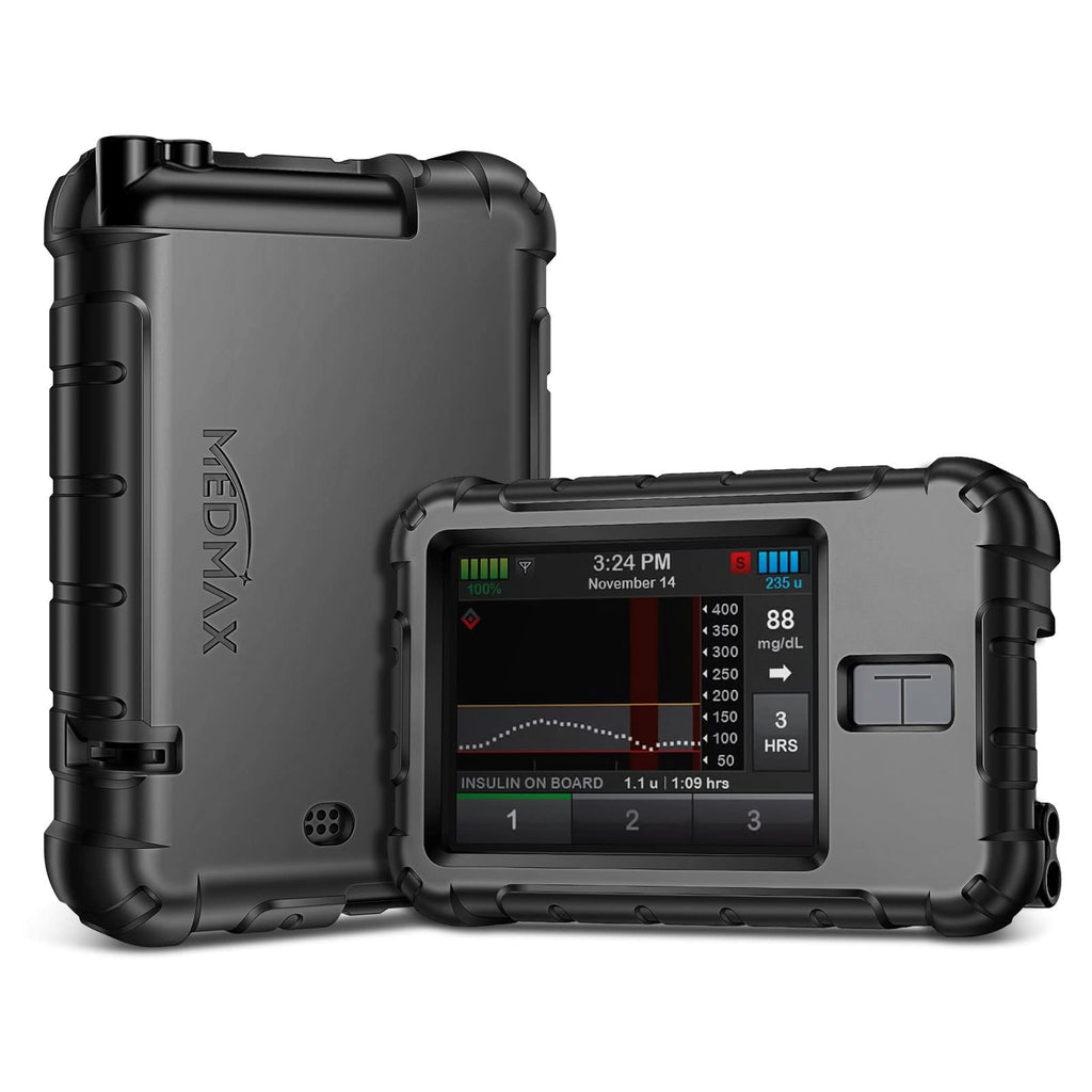 MEDMAX Silicone Case for Tandem T:Slim X2 / T:Slim Insulin Pumps, Shockproof Anti Slip Protective Cover Soft Gel Skin with Raise