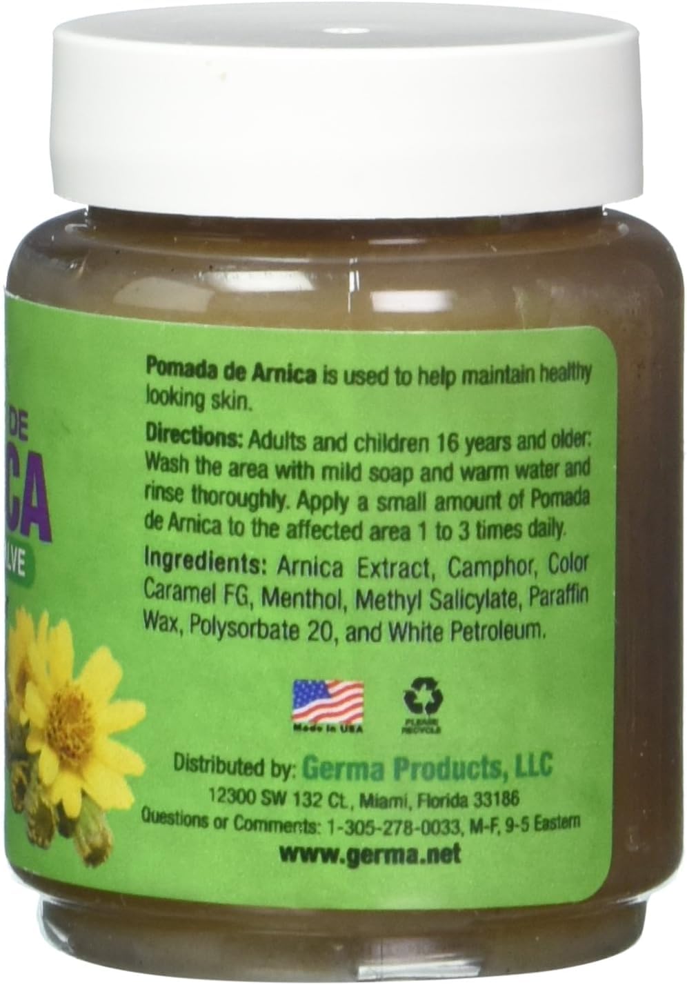 Arnica Black Ointment 2 oz Bruises Cramps Arthritis