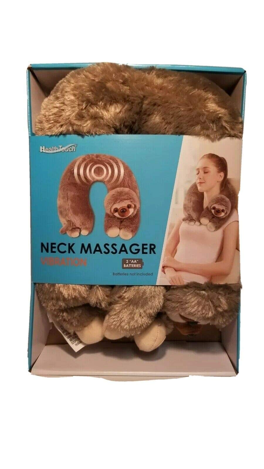 Health Touch Neck Massager, Sloth, One Size