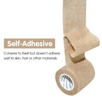 COMOmed Self Adhesive Bandage Tape-Self Adherent Stretch Medical Bandage Wrap Athletic Tape Vet Tape 2Inch 5Yards-6 Count(Skin)