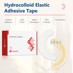 DERAYMI 20 PCS Ostomy Barrier Strips, 2 MM Thickness Elastic Colostomy Tape to Stop Leaks, Latex-Free Medical Grade Hydrocolloid