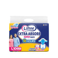 Lifree Unisex Adult Extra Absorb Super Adult Diaper Pants | Size L | Waist (3549 Inches) |Upto 12 Hours Absorption | Prevents L