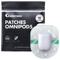 Adamson Omnipod 5 Overpatches - 10 Waterproof Omnipod 5 Adhesive Patches, Sweatproof & Skin-Friendly, No Glue on Center, Easy to