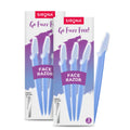 Sirona Reusable Face Razor For Women (Pack Of 6) | Painless Facial Hair Removal Tool For Eyebrows, Upper Lip, Chin & Forehead | 