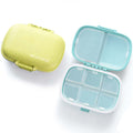 MEACOLIA 2 Pack 8 Compartments Travel Pill Organizer Box Moisture Proof Small Pill Case for Pocket Purse Daily Pill Holder Conta
