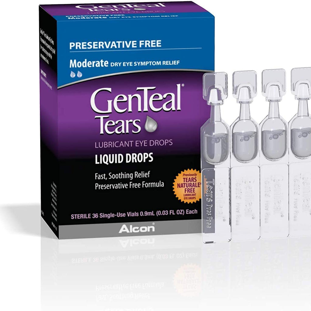 GenTeal Tears Liquid Drops, Single-Use Vials - 36 ct, Pack of 3