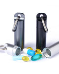 Piffny Waterproof Portable Keychain Pill Holder Medicine Fob with Key Ring for Travel, Camping Trips, and Everyday Assurance - 3