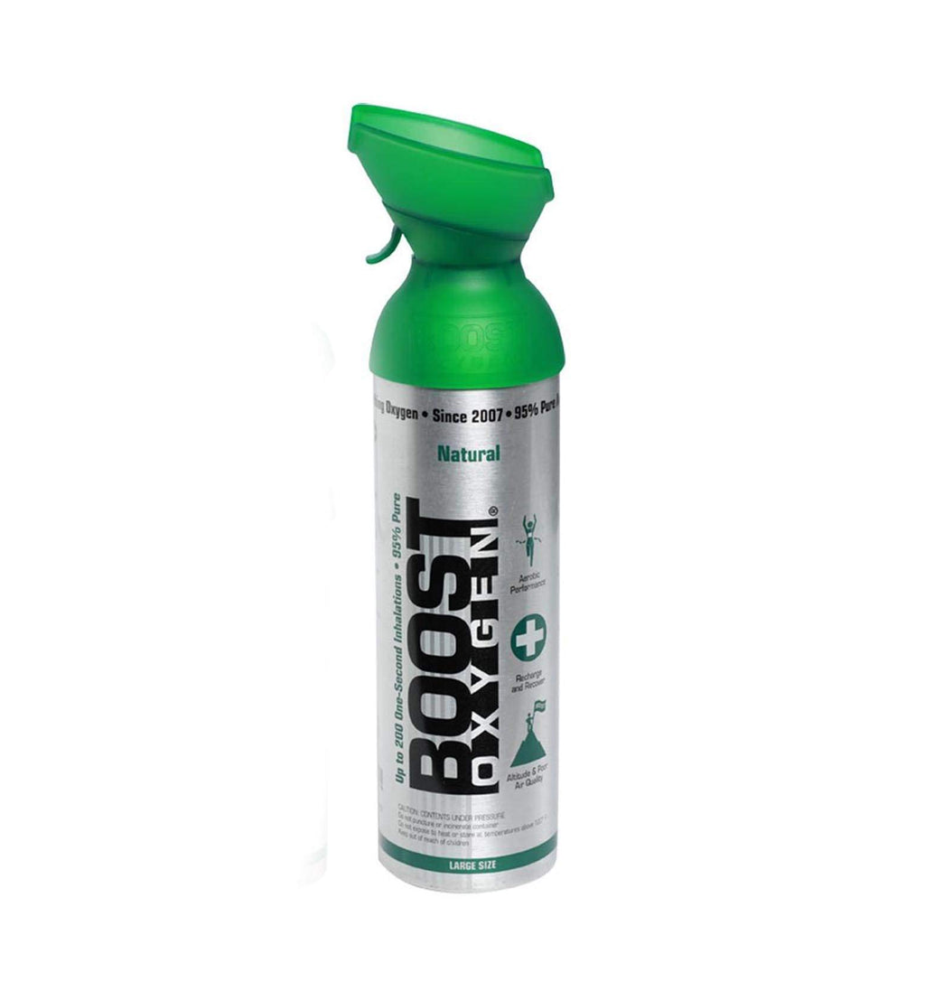 Boost Oxygen Large Natural Aroma 10 Liter Canister | Respiratory Support for Aerobic Recovery, Altitude, Performance and Health