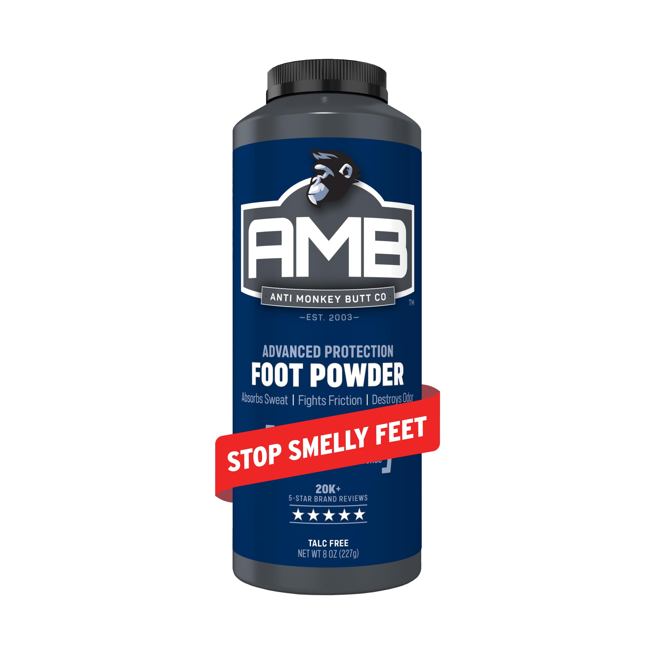 Anti Monkey Butt Foot Powder, Medicated Odor Eliminator and Soothing Itch Relief with Calamine, Antifungal Formula for Long Last