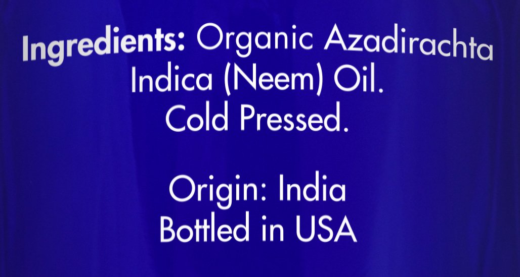 Organic, Neem Oil, for Plants, Skin, Hair, Dogs - 100% Pure, Neem Oil, by Zongle Therapeutics, 4 OZ