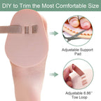 Welnove - Hammer Toes Straightener Toe Splint Corrector for Claw, Curled, Crooked Toe, Cushion Brace Joint Realign Metatarsal Su