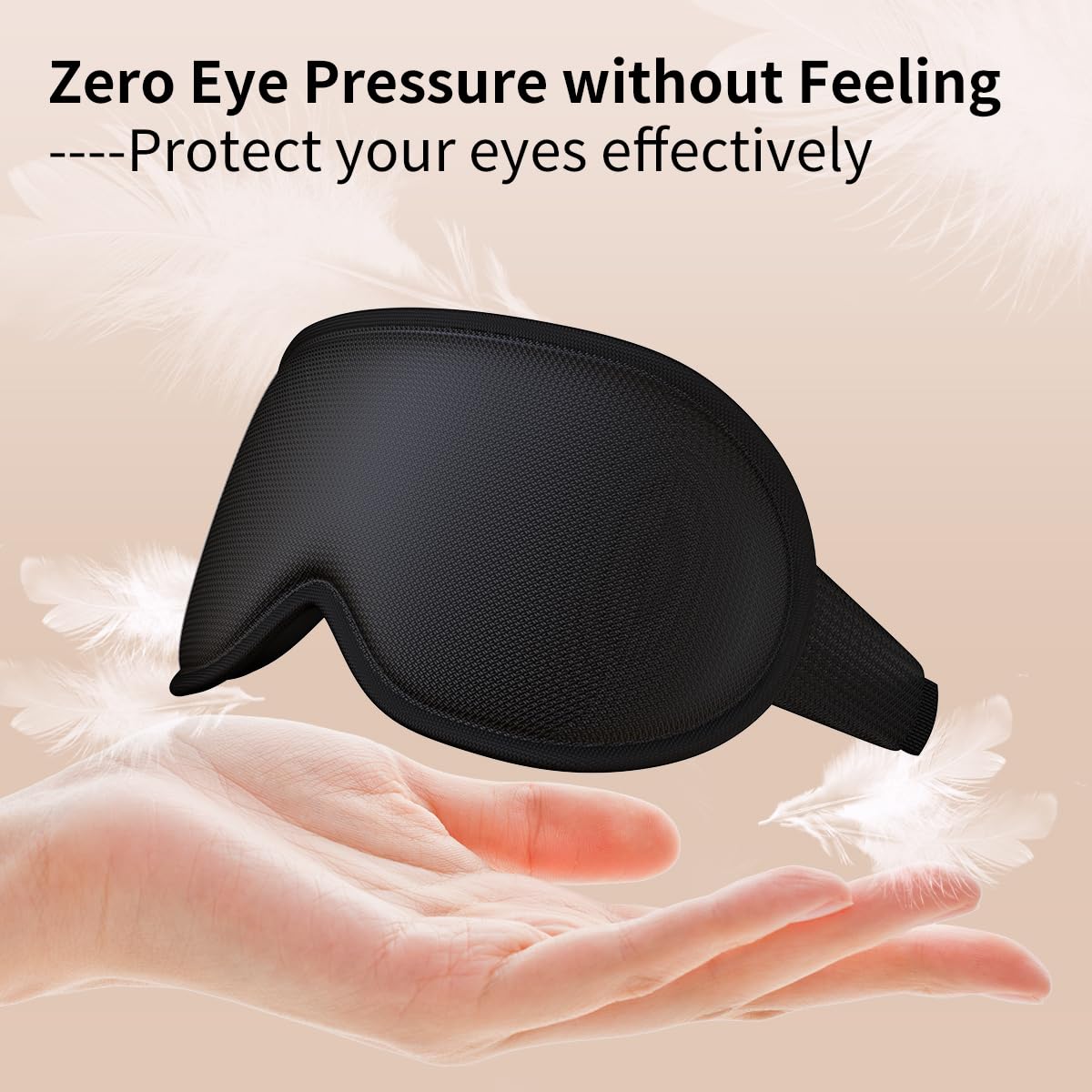 Easysleep 3D Sleep Mask Sleep Headphones White Noise Sleep Eye Mask with 31 Soothing Sounds 3 Timer Soft Adjustable Light Blocki