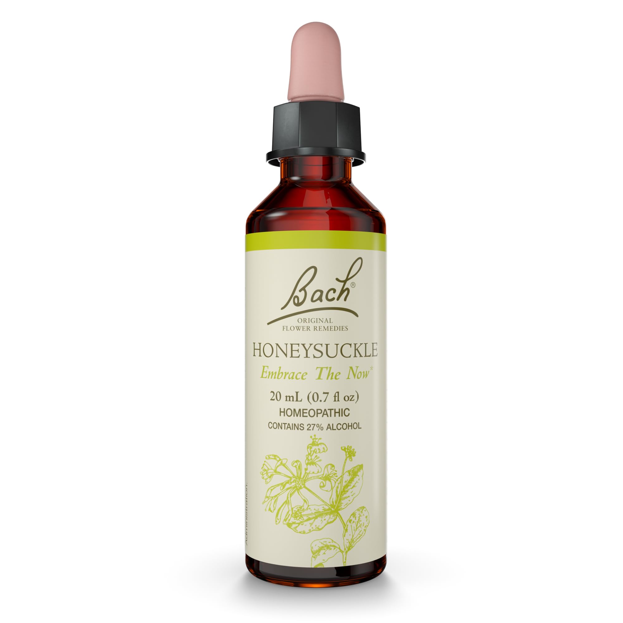 Bach Original Flower Remedies, Honeysuckle - Embrace The Now - Natural Homeopathic Flower Essence for Emotional Balance - Vegan,