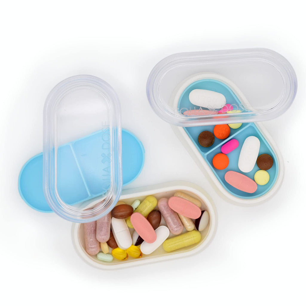 EQUADOSE Weekly Pill Organizer, Extra Large 7-Day Vitamin Jumbo Case with Removable Pods, Oversized Medication Carrier for Easy