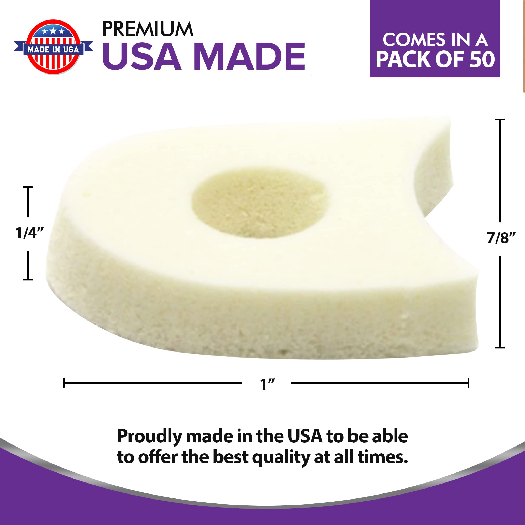 Premium Foam Toe Separators - Toe Spacers for Corn, Bilster, and Hammer Toe Relief - 1/4 Inch - Bulk Pack of 100 Toe Pads